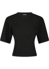 Asha Boxy Tee - Black-T-shirts-Neo Noir-Butler Loftet