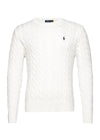 Kabelgebreid katoen - Wit-Knitwear-Ralph Lauren-Butler Loftet