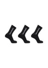 EVERYDAY CREW 3-PACK - Zwart / Zwart / Zwart-Sokken/kousen-Salomon-Butler Loftet
