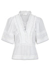 Evienne S Voile Top - White-Top-Neo Noir-Butler Loftet