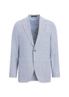 Ferry Patch Zachte Blazer - Hemelsblauw-Blazers-Oscar Jacobson-Butler Loftet