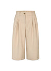 GaleMD 2 lange shorts - Beige Melange-Shorts-Modström-Butler Loftet