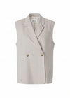 Galemd linnen vest - Beige Melange-Blazers-Modström-Butler Loftet