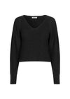 GalenMD korte v-hals - Zwart-Knitwear-Modström-Butler Loftet
