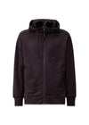 OPEN DIAGONAL RAISED FLEECE MET CAPUCHON - Zwart-Hoodies-C.P. Bedrijf-Butler Loftet
