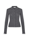 HirokiMD vest - Donkergrijs Melange-Knitwear-Modström-Butler Loftet