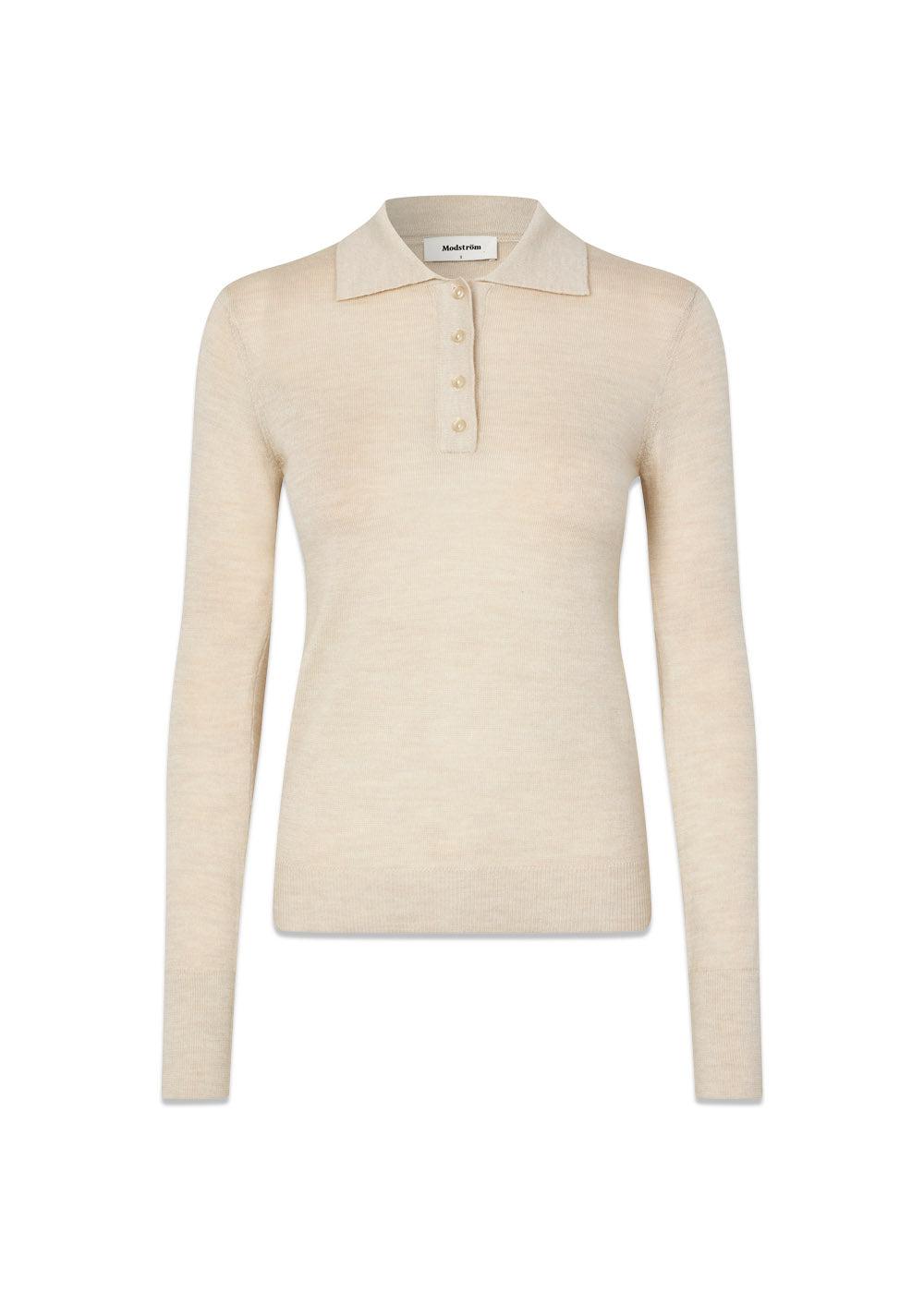 HirokiMD polo - Summer Sand-Knitwear-Modström-Butler Loftet