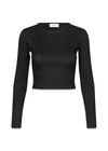 IgorMD LS crop top - Black-T-shirts-Modström-Butler Loftet