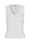 Igormd top met v-hals - Off White-Top-Modström-Butler Loftet