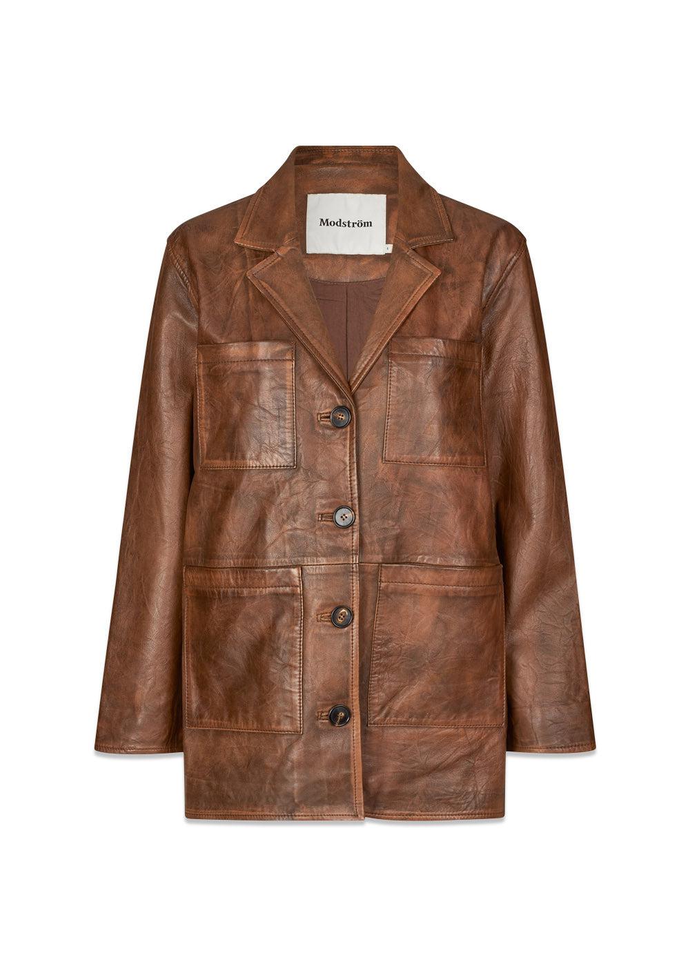 IsmaelMD Jacket - Bruin-Bovenkleding-Modström-Butler Loftet