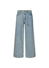 Isoldemd effen broek - Blauw Beige Wash-Jeans-Modström-Butler Loftet