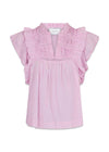 Neo Noirs Jayla S Voile Top - Rose. Køb toppe her.