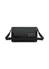 LEATHER SHOULDER BAG WITH MARNI MENDING - Black-Bags-Marni-Butler Loftet