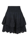 Line Emb Skirt - Navy-Skirts-Neo Noir-Butler Loftet