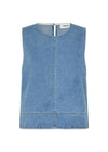 Naomamd stevige top - Vintage Blue-Top-Modström-Butler Loftet