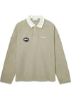 Oversized Polo - Long Sleeve - Laurel Oak-T-shirts-Bareen-Butler Loftet