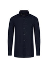 Regular Fit Signature Linnen - Marine-Overhemden-Oscar Jacobson-Butler Loftet