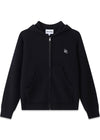 Rib Wool Knit Hoodie - Black-Knitwear-Globe Studios-Butler Loftet