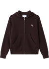Rib Wool Knit Hoodie - Dark Brown-Knitwear-Globe Studios-Butler Loftet