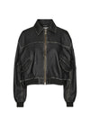 Oval Square's OSRocker Leren Bomber - Vintage Zwart. Koop hier bovenkleding.