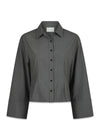 Rosa Pinstripe Shirt - Grey-Blouses-Neo Noir-Butler Loftet