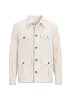 Safari Shirtjack - Crèmewit-Bovenkleding-Oscar Jacobson-Butler Loftet