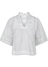 Siama S Voile Blouse - Wit-Blouses-Neo Noir-Butler Loftet
