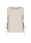 Svetlana Linnen Top - Sand-Top-Neo Noir-Butler Loftet