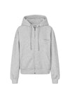 TiaMD zip - Grijs Melange-Sweaters-Modström-Butler Loftet