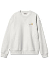 W American Script Sweat - Ash Heather-Sweatshirts-Carhartt WIP-Butler Loftet