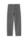Carhartt WIP's W' Pierce Pant Straight - Black Stone gebleekt. Koop hier een broek.