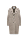 WOMEN OVERCOAT PRESSED WOOL - Natural Casha-Outerwear-Harris Wharf London-Butler Loftet