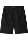 w' pierce short - Black Garment Dyed-Shorts-Carhartt WIP-Butler Loftet