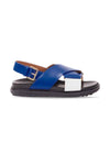 Marnis FUSSBETT SHOE - Iris Blue+Lily White. Køb sandaler her.