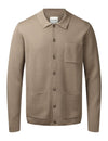 Clippers Manchester Cardigan Polo Colla - Portabello. Køb strik her.