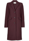 Modströms Pamela coat - Dark Ruby. Køb overtøj her.