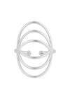 Pernille Corydon's silhouetring Adj - zilver. Koop hier ringen.