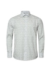 Eton's poplin slim overhemd met parapluprint - lichtblauw. Koop hier overhemden.