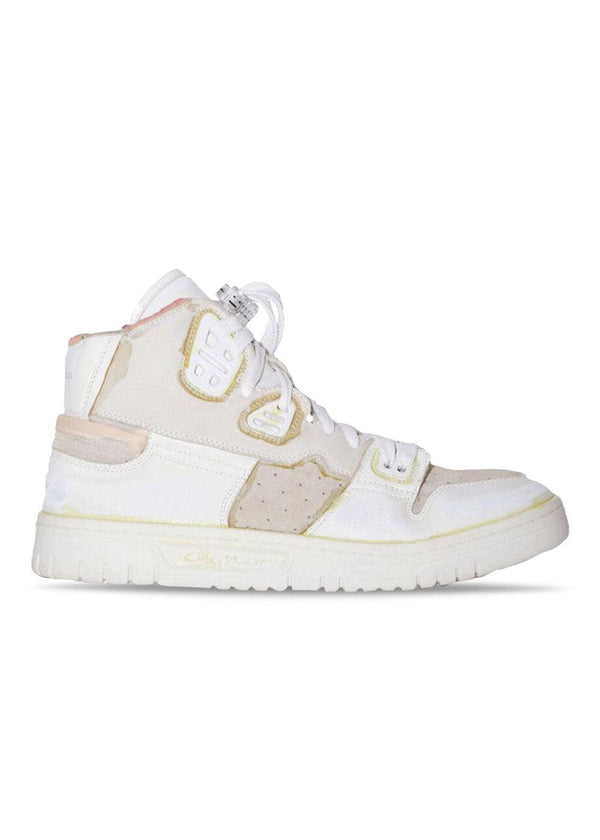 Acne Studios' 08STHLM High Destroyed W - White/Off White. Køb sneakers her.