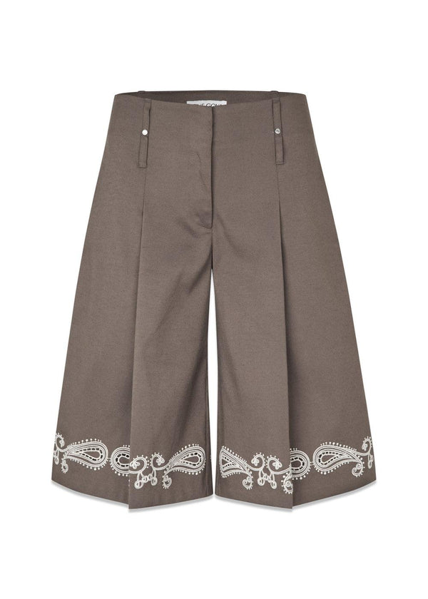 2492 Geborduurd canvas - Kersen op een Paisley-Shorts-Stine Goya-Butler Loftet