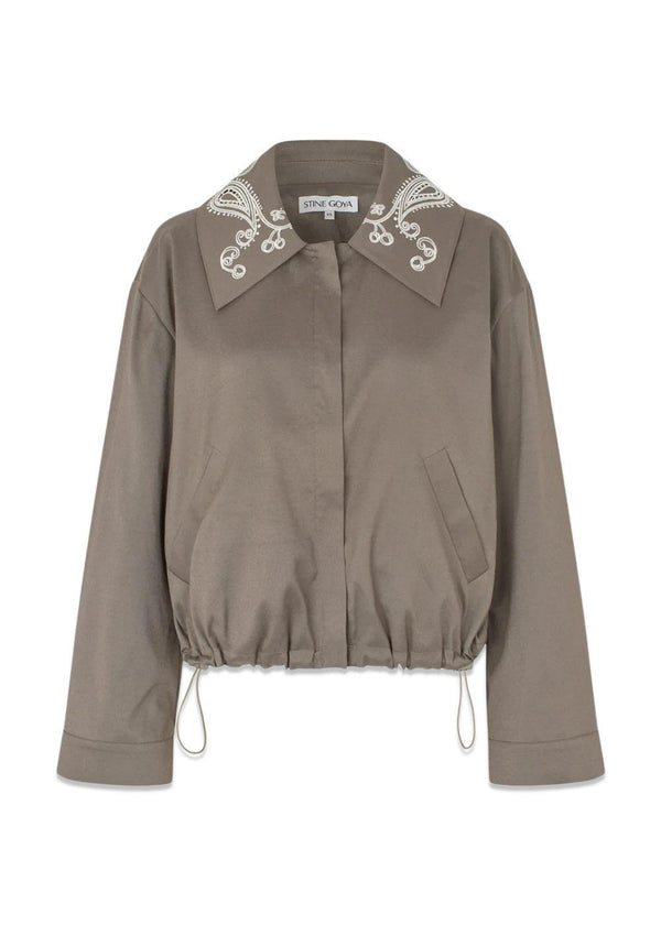 2492 geborduurd canvas - kersen op een paisley-bovenkleding-Stine Goya-Butler Loftet