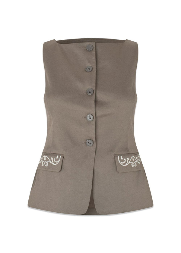 2492 Geborduurd canvas - Kersen op een paisley-top-Stine Goya-Butler Loftet