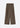 Wool Melange Suiting Twisted Straight Pants - Chocolate Chip