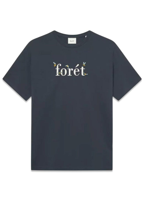 AMBER BEE T-SHIRT - Navy-T-shirts-Forét-Butler Loftet