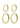 ARIELLA hoop earrings 2-in-1 set gold-plated - Gold Plated-Jewellery-Pilgrim-Butler Loftet
