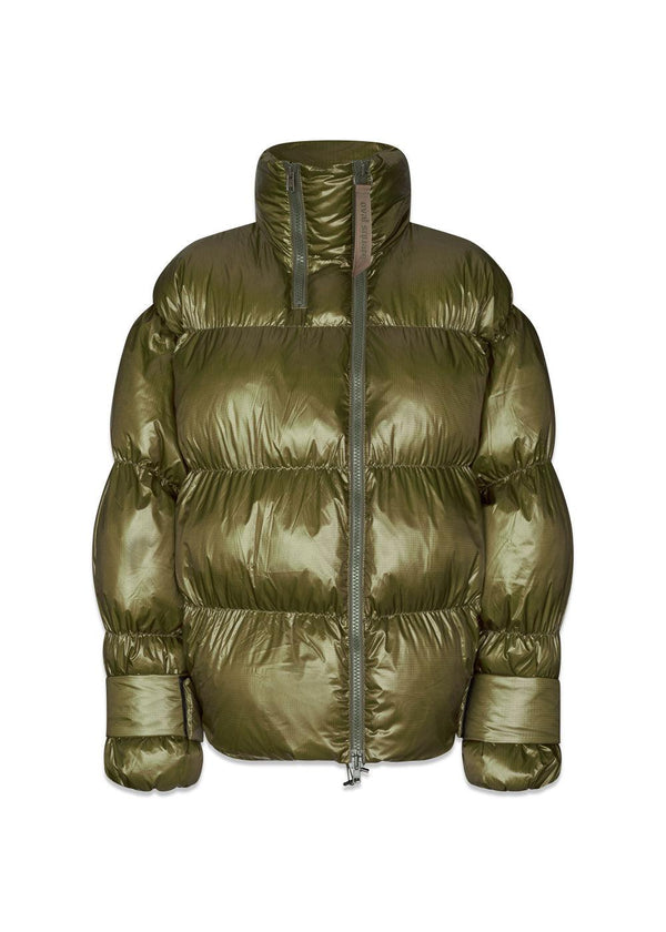Active Zip Jacket - Donker Olijf-Bovenkleding-Oval Square-Butler Loftet