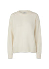 AdrianMD o-neck - Zacht Wit-Knitwear-Modström-Butler Loftet