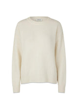 AdrianMD o-neck - Zacht Wit-Knitwear-Modström-Butler Loftet