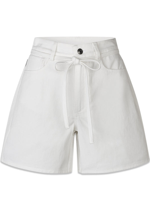 Aggimd effen short - Soft White-Shorts-Modström-Butler Loftet