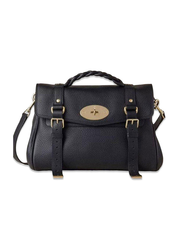 Alexa Heavy Grain - Black-Bags-Mulberry-Butler Loftet